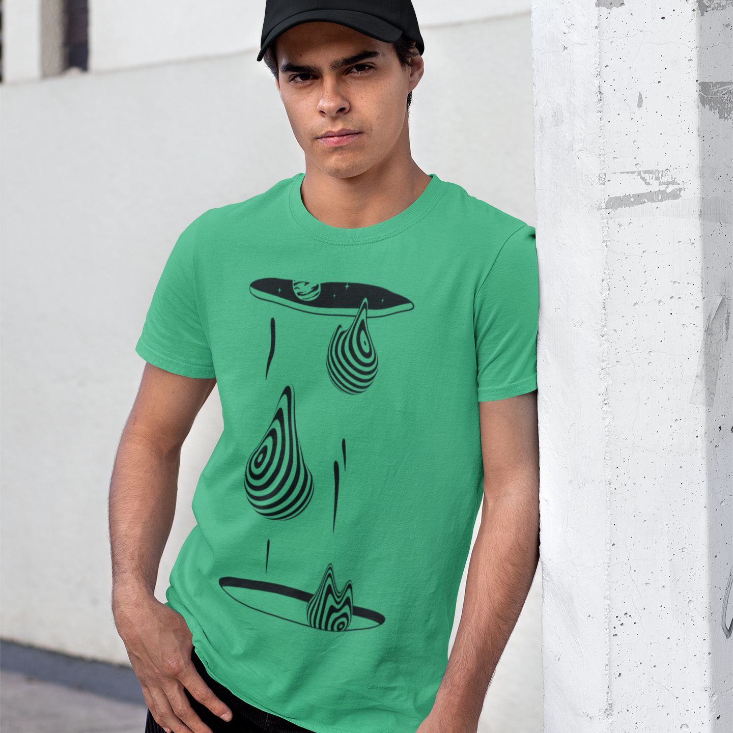 Abstract Graphic Tee T-shirt Tea Shirt Shoppe YS Irish Green