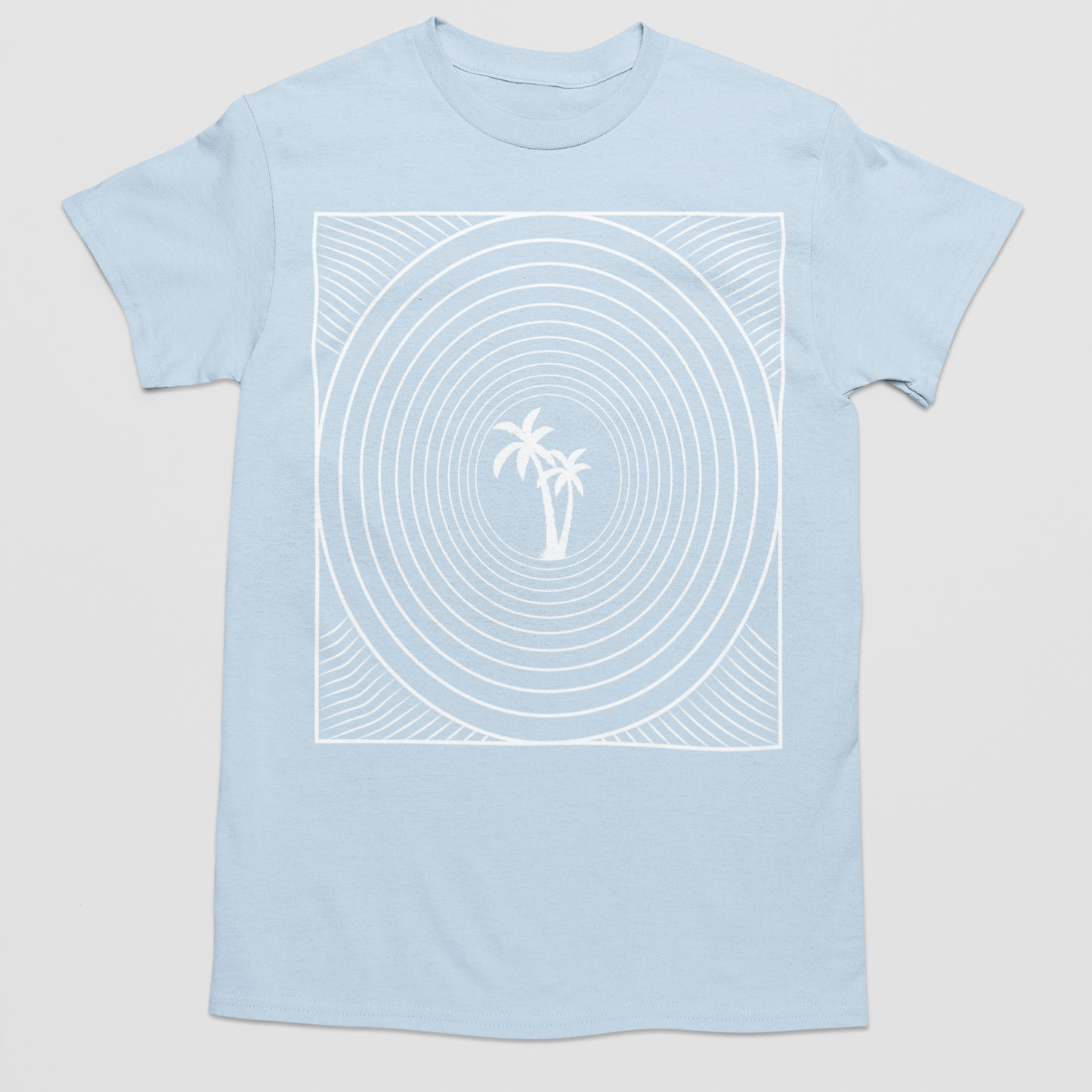 Coastal Pulse Graphic Tee T-shirt Tea Shirt Shoppe S Light Blue