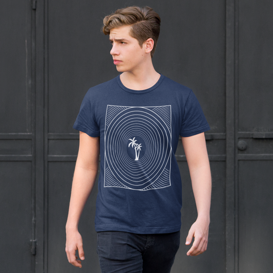 Coastal Pulse Graphic Tee T-shirt Tea Shirt Shoppe S Navy