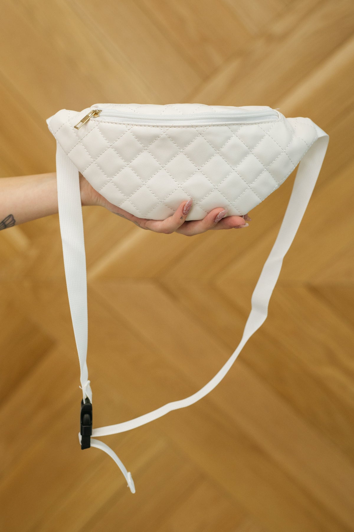All Nighter Mini Sling Bag in quilted faux leather – alternate view 3