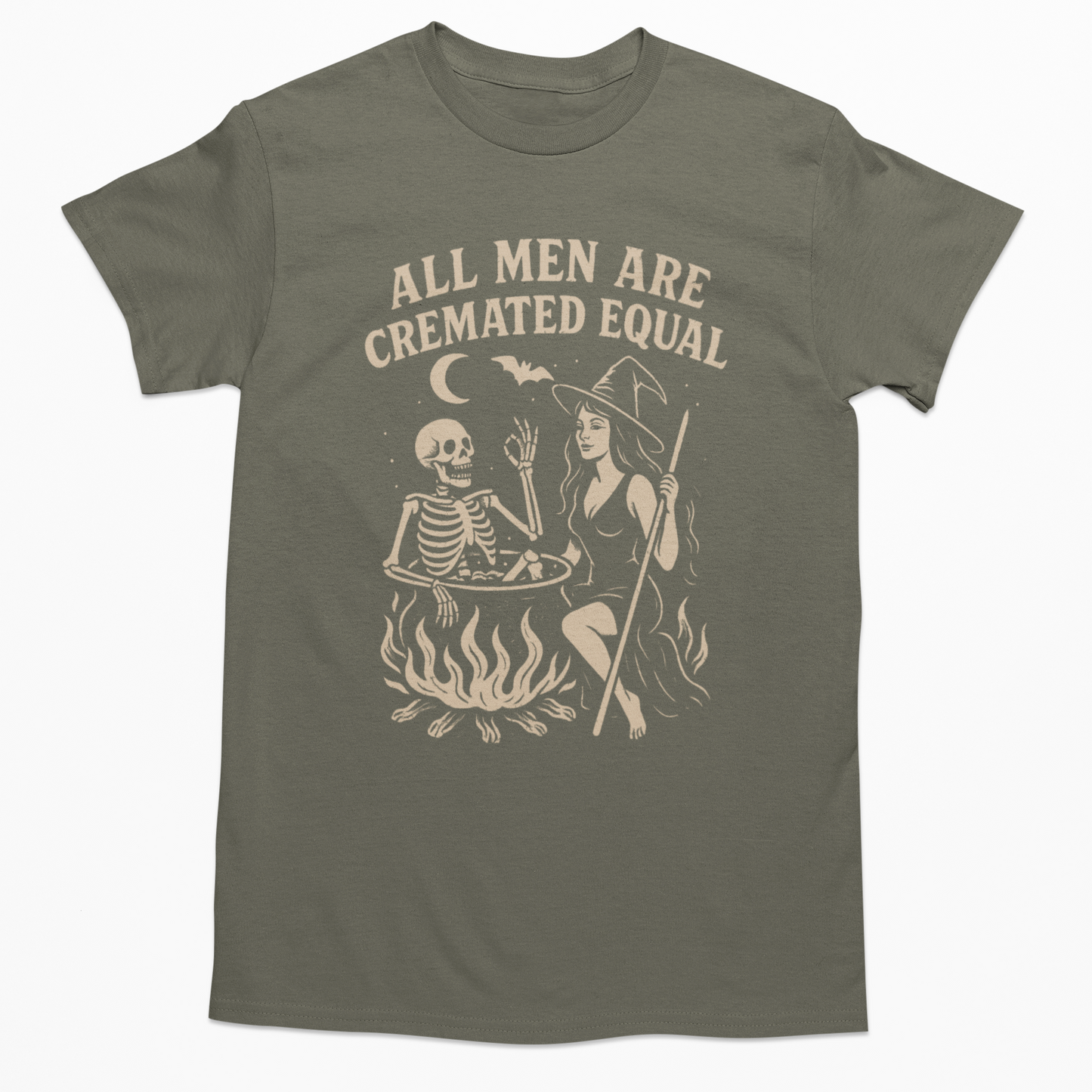 Cremated Equal Graphic Tee T-shirt Tea Shirt Shoppe S Military Green