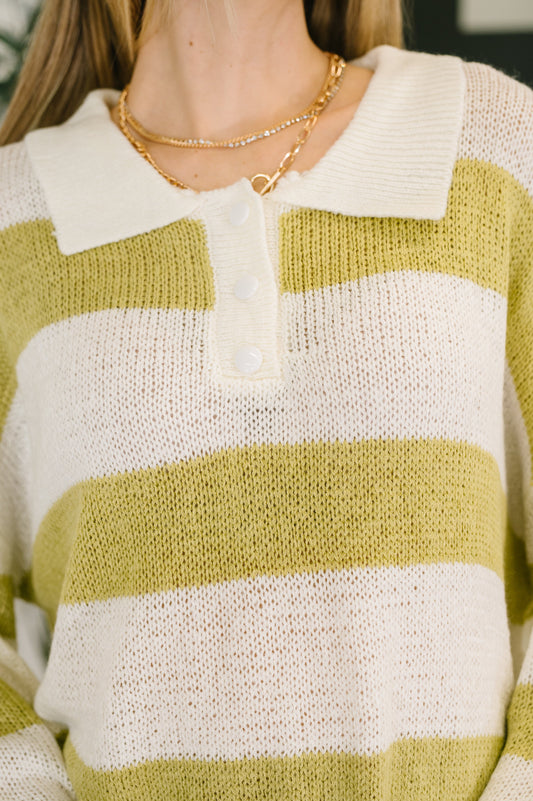 As Long As You're Mine Loose Knit Collared Top – alternate view 2