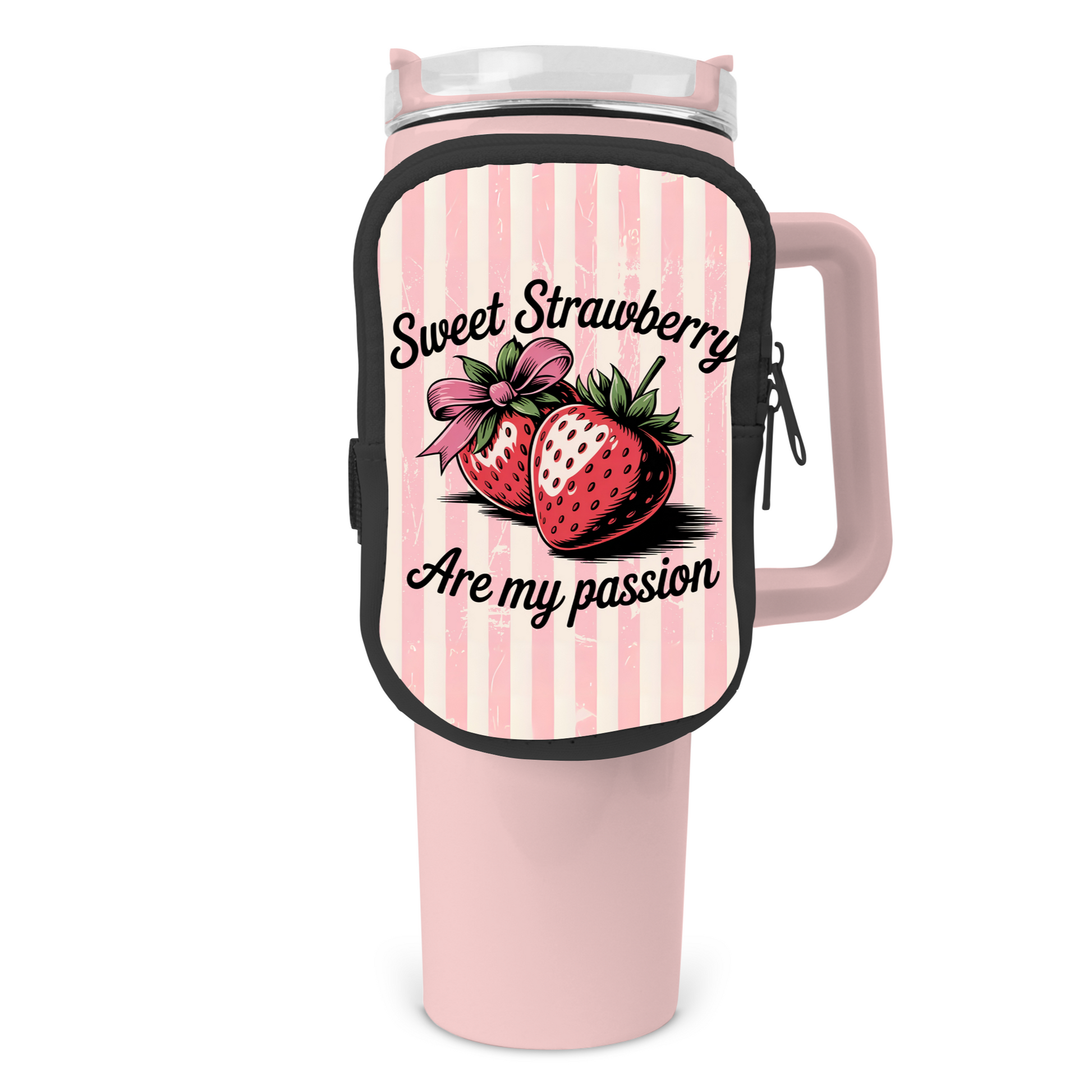 Berry Obsessed Zippered Pouch/Bag For 40oz Tumbler Tumbler Tea-Shirt Shoppe
