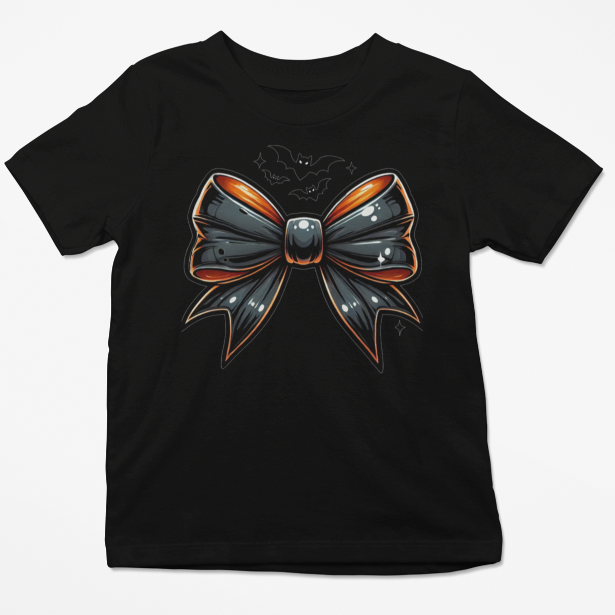 Boo-tique Bow Youth & Toddler Graphic Tee Youth Graphic Tee Tea Shirt Shoppe 2T Black