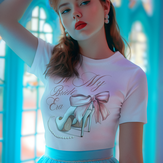 In My Bride Era Graphic Tee T-shirt Tea Shirt Shoppe S Light Pink
