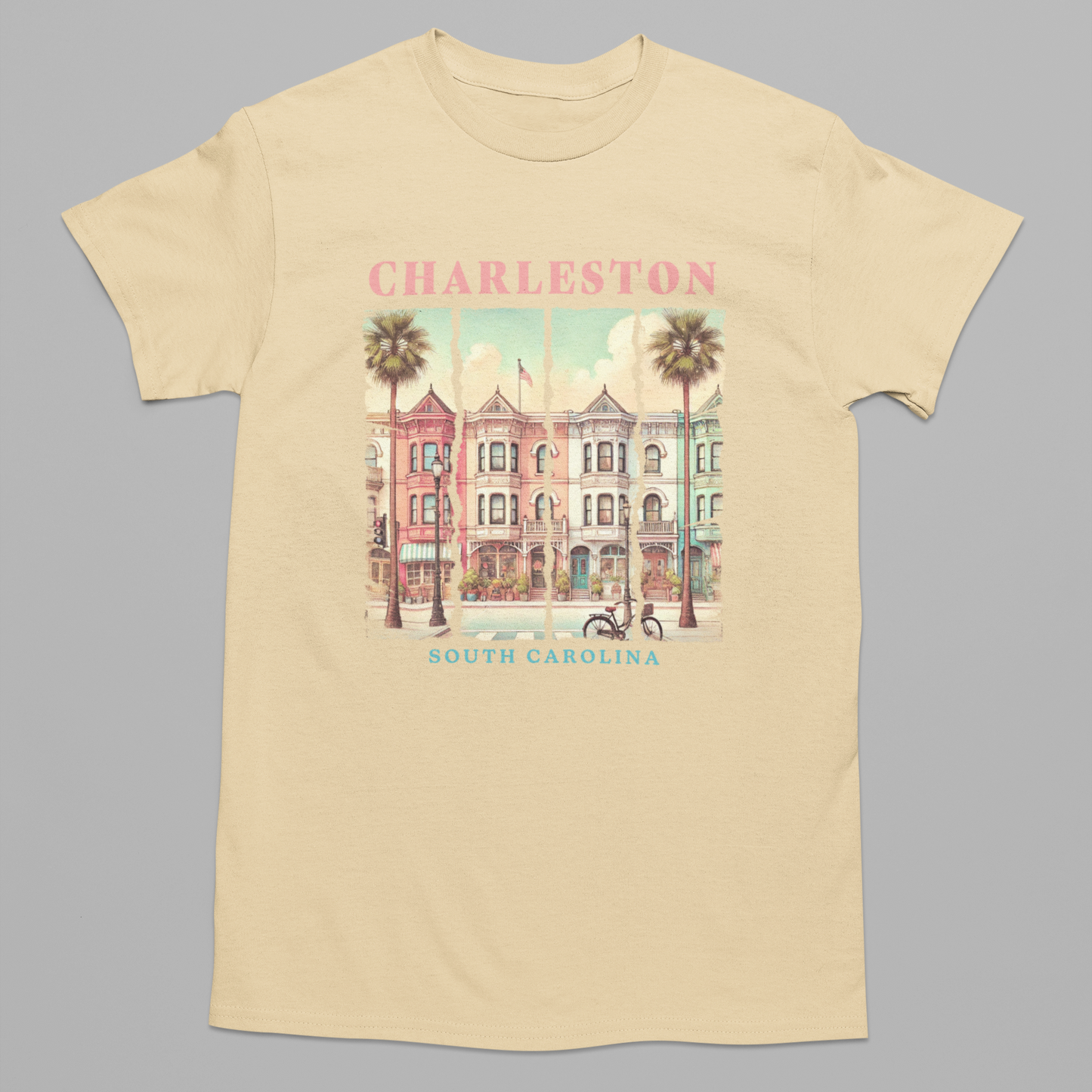 Charleston Charm Graphic Tee T-shirt Tea Shirt Shoppe S Vegas Gold