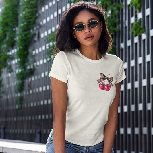 Wild Cherry Graphic Tee T-shirt Tea Shirt Shoppe S Natural