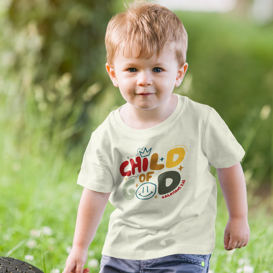 Child Of God Youth & Toddler Graphic Tee Youth Graphic Tee Tea Shirt Shoppe 2T Natural
