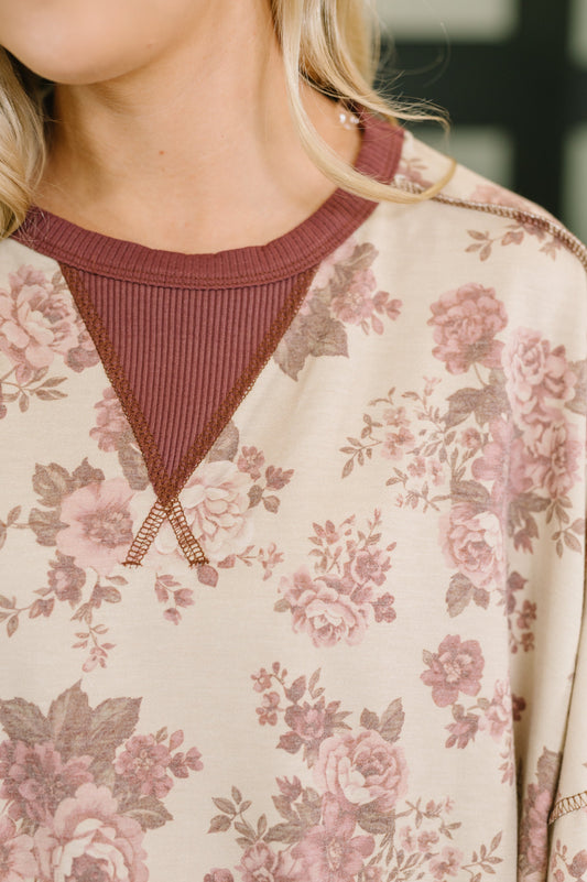 Come Out to Play Contrast Casual Pullover in ribbed knit – alternate view 2