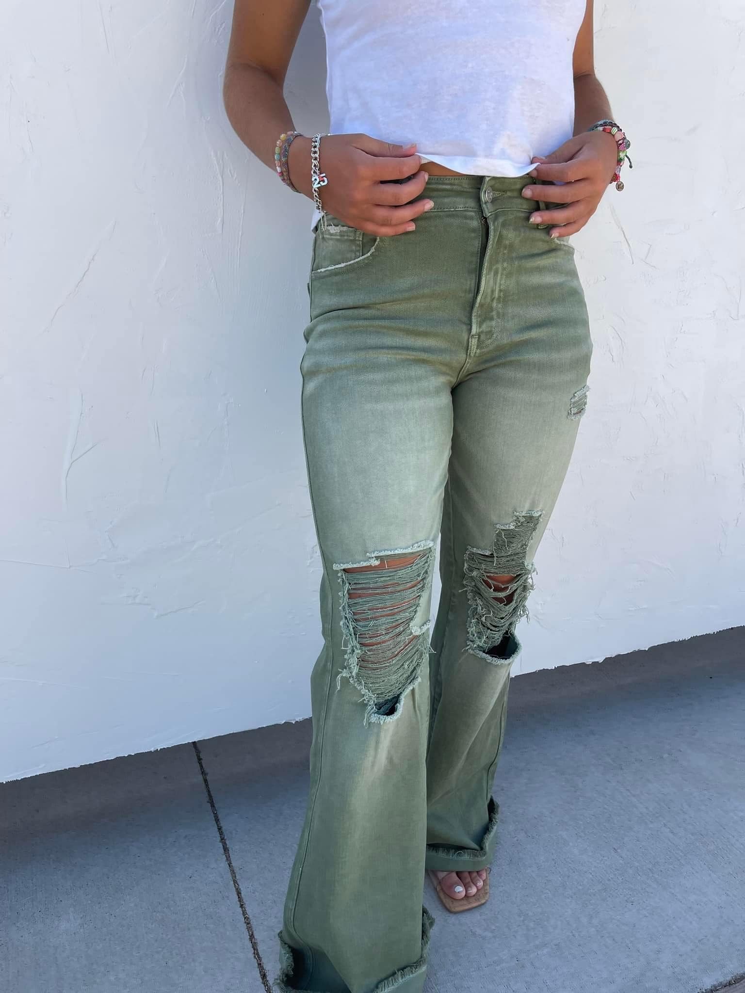 Judy Blue Comfort Flare Dad Jeans Jeans Blakely Designs