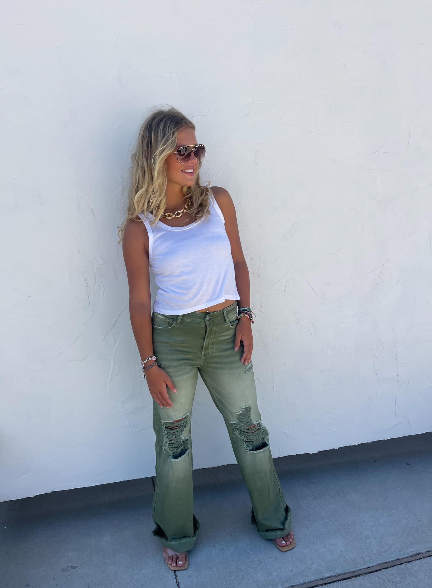 Judy Blue Comfort Flare Dad Jeans Jeans Blakely Designs
