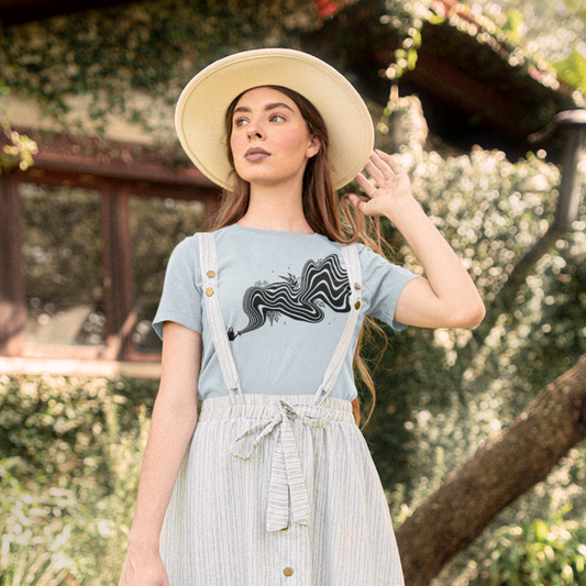 Cottagecore Graphic Tee T-shirt Tea Shirt Shoppe YS Light Blue