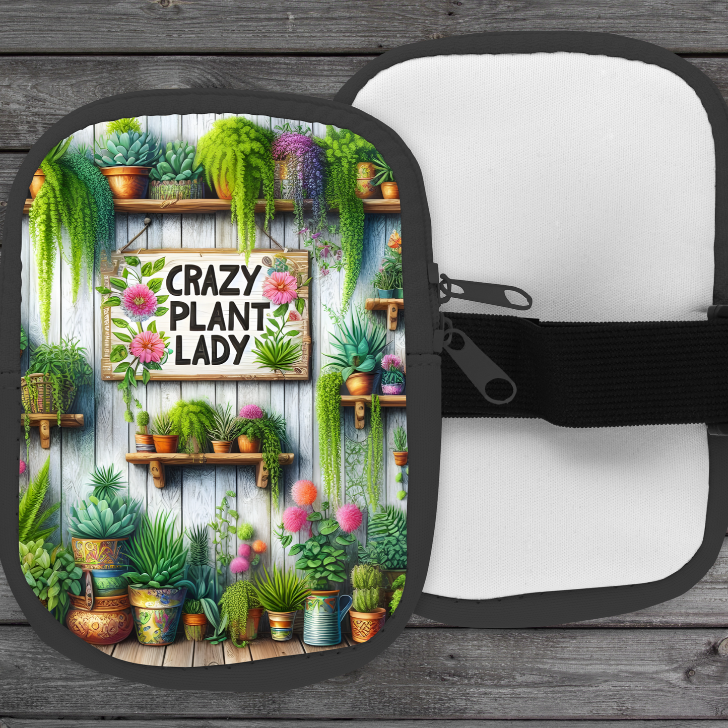 Crazy Plant Lady Zippered Pouch/Bag For 40oz Tumbler Tumbler Tea-Shirt Shoppe