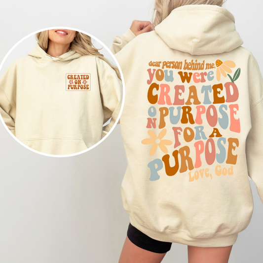Created On Purpose Graphic Hoodie