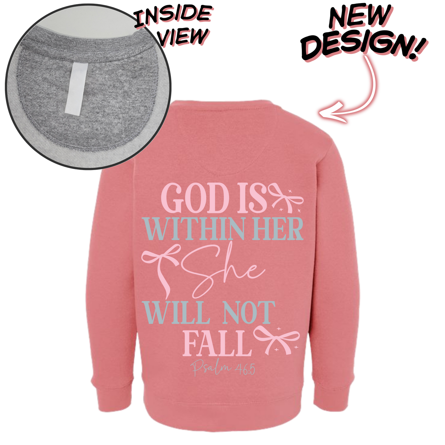 She Stands Firm Youth & Toddler Sweatshirt