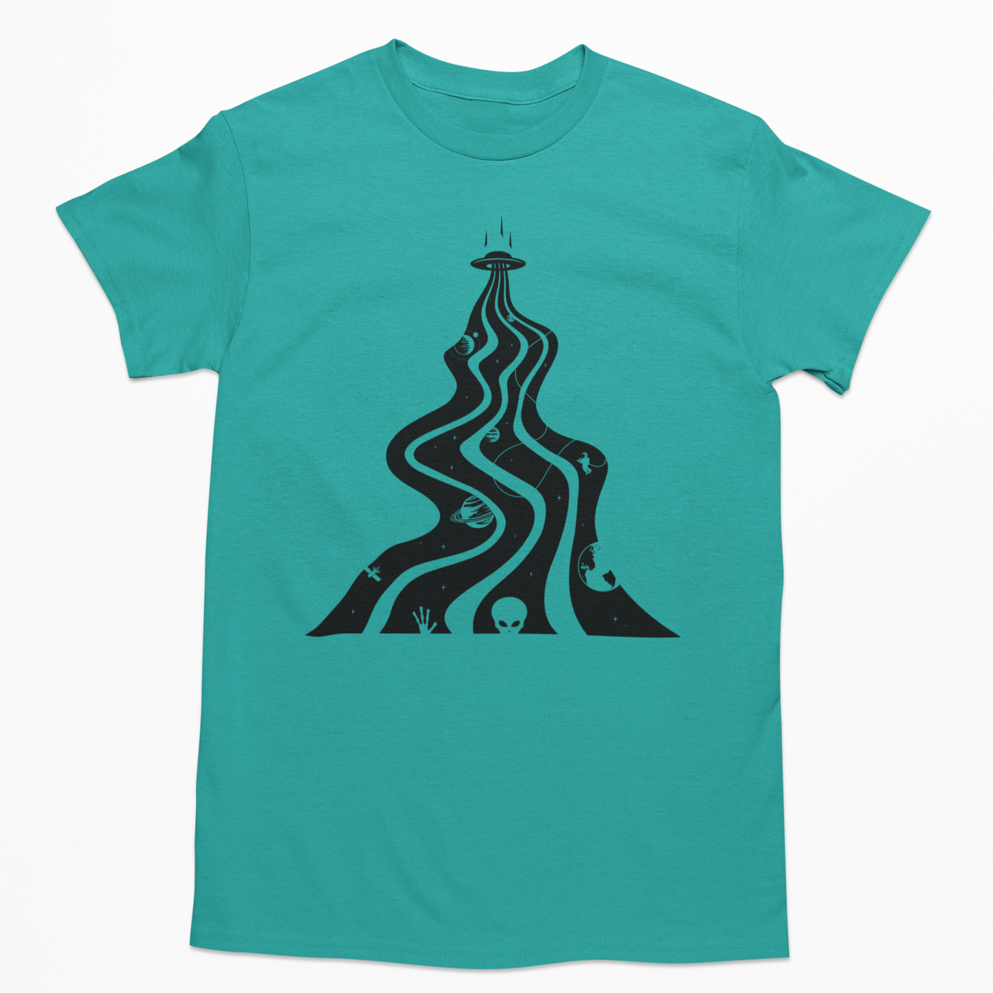 Extraterrestrial Graphic Tee T-shirt Tea Shirt Shoppe YS Jade Dome