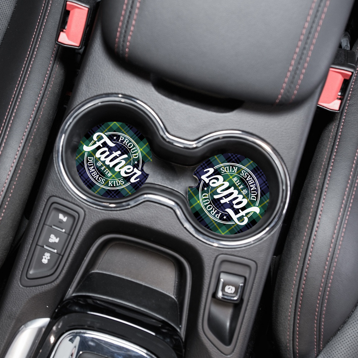 Proud Father Car Coasters Tea Shirt Shoppe Wholesale
