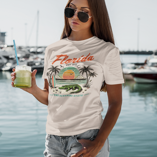 Sunshine State Graphic Tee T-shirt Tea Shirt Shoppe S Natural