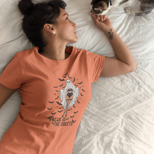 Freak In The Sheets Graphic Tee T-shirt Tea Shirt Shoppe S Orange