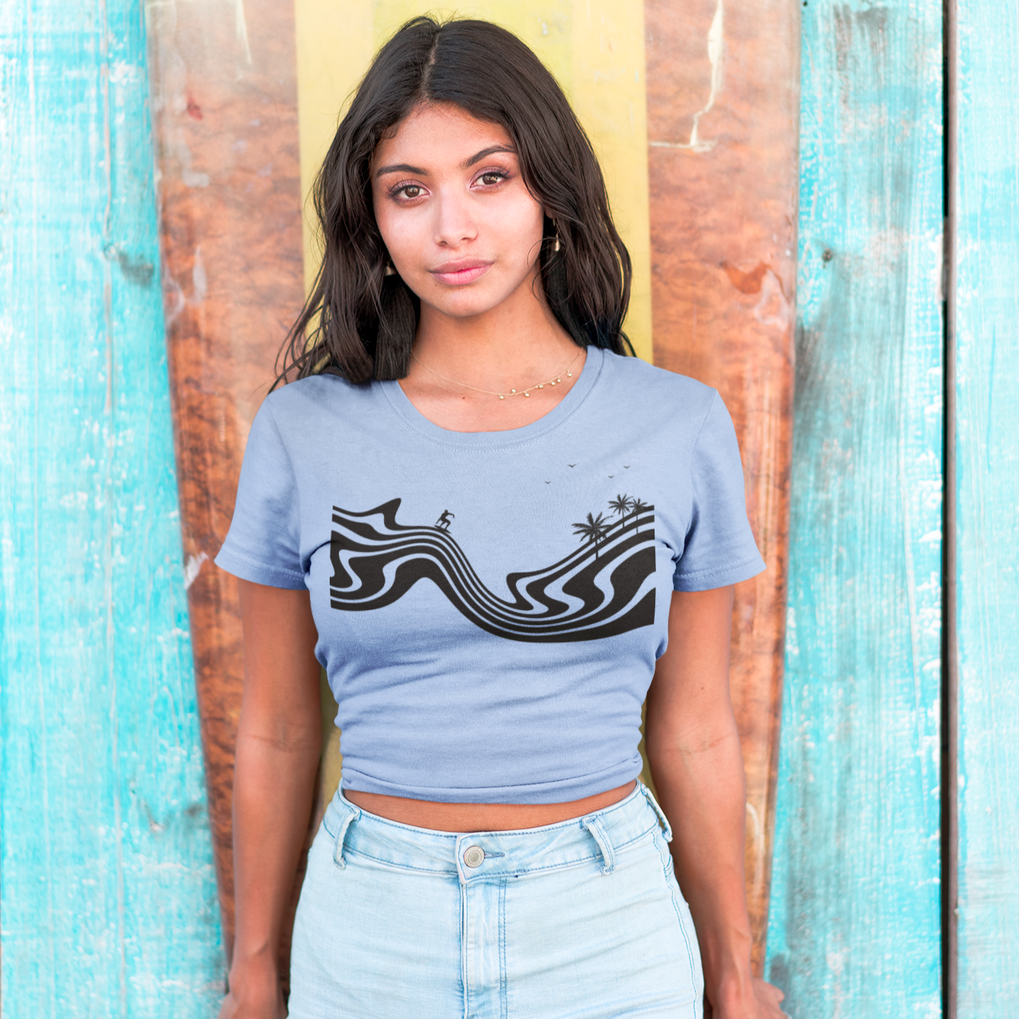 Freedom Graphic Tee T-shirt Tea Shirt Shoppe YS Carolina Blue