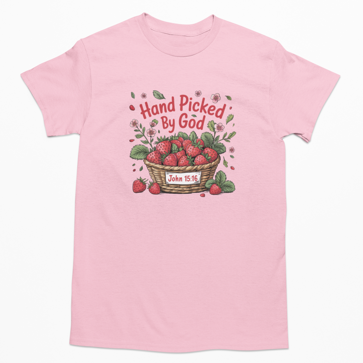 Hand Picked By God Youth & Toddler Graphic Tee Youth Graphic Tee Tea Shirt Shoppe 2T Pink