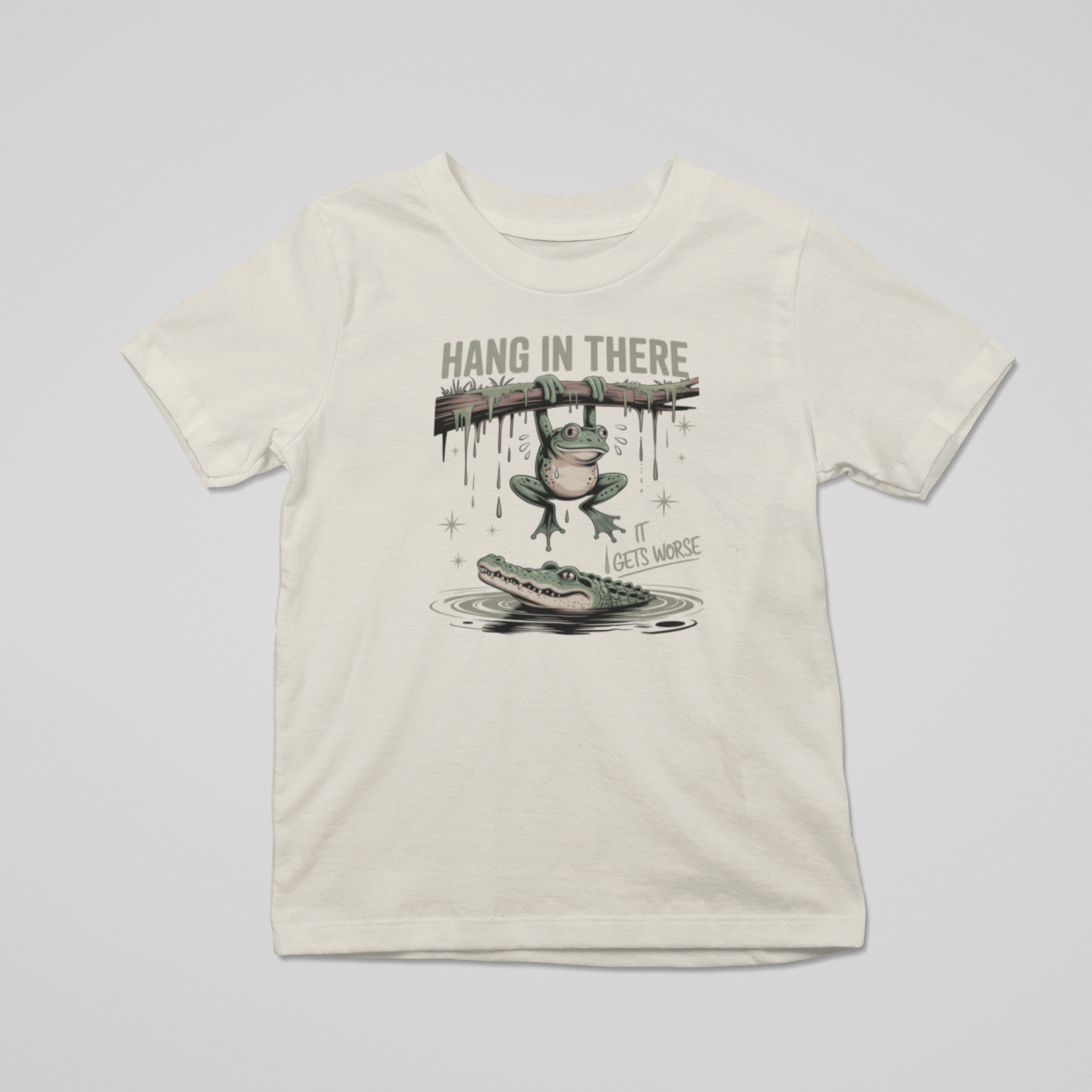 Hang In There Graphic Tee T-shirt Tea Shirt Shoppe 2T Natural