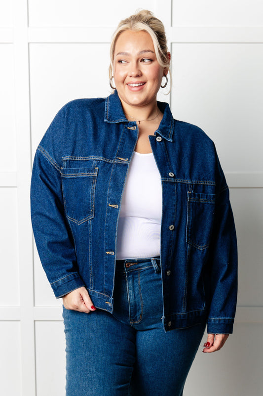 Have We Met Oversized Denim Jacket – alternate view 2