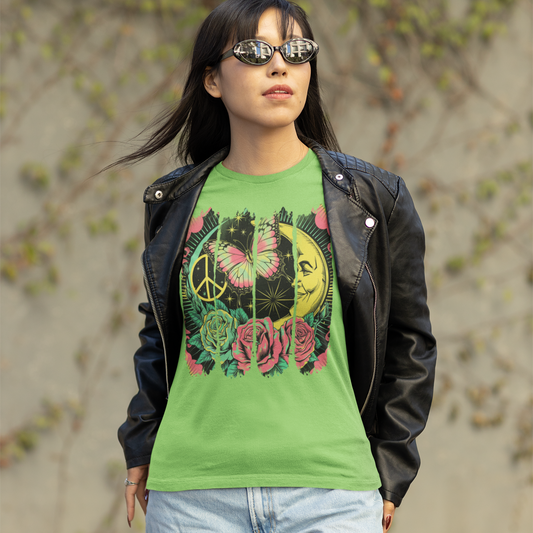 Cosmic Groove Graphic Tee T-shirt Tea Shirt Shoppe S Lime