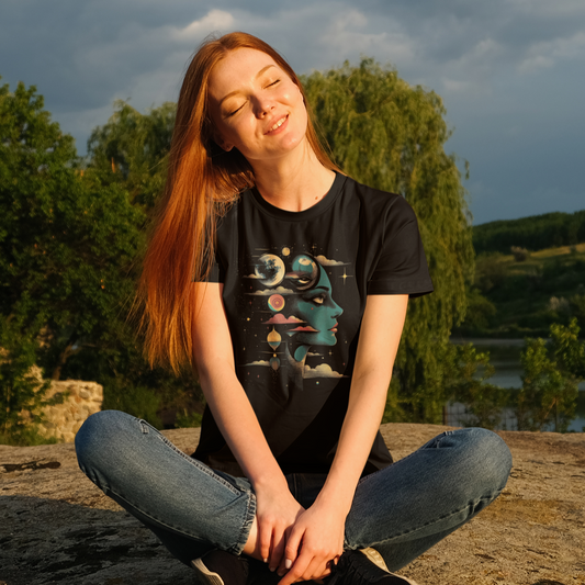 Dreamscape Gaze Graphic Tee T-shirt Tea Shirt Shoppe S Black