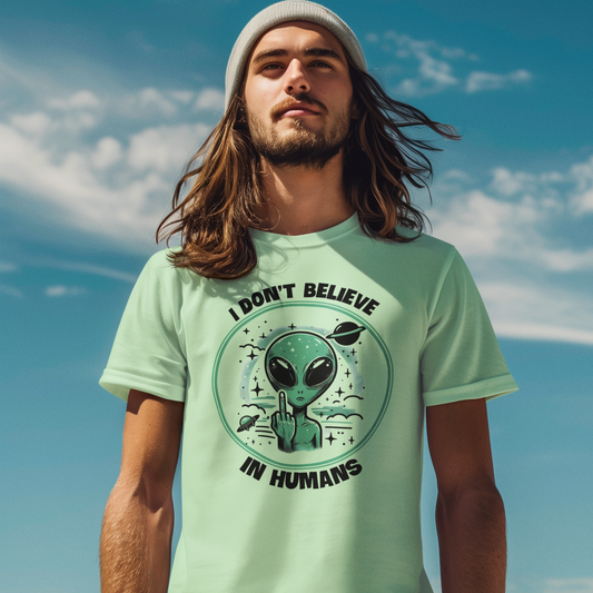 Alien Attitude Graphic Tee T-shirt Tea Shirt Shoppe S Mint