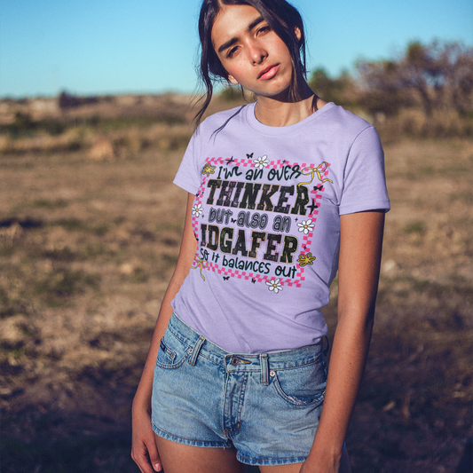 IDGAFER Graphic Tee T-shirt Tea Shirt Shoppe S Orchid