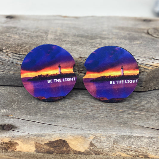 Be The Light Car Coasters