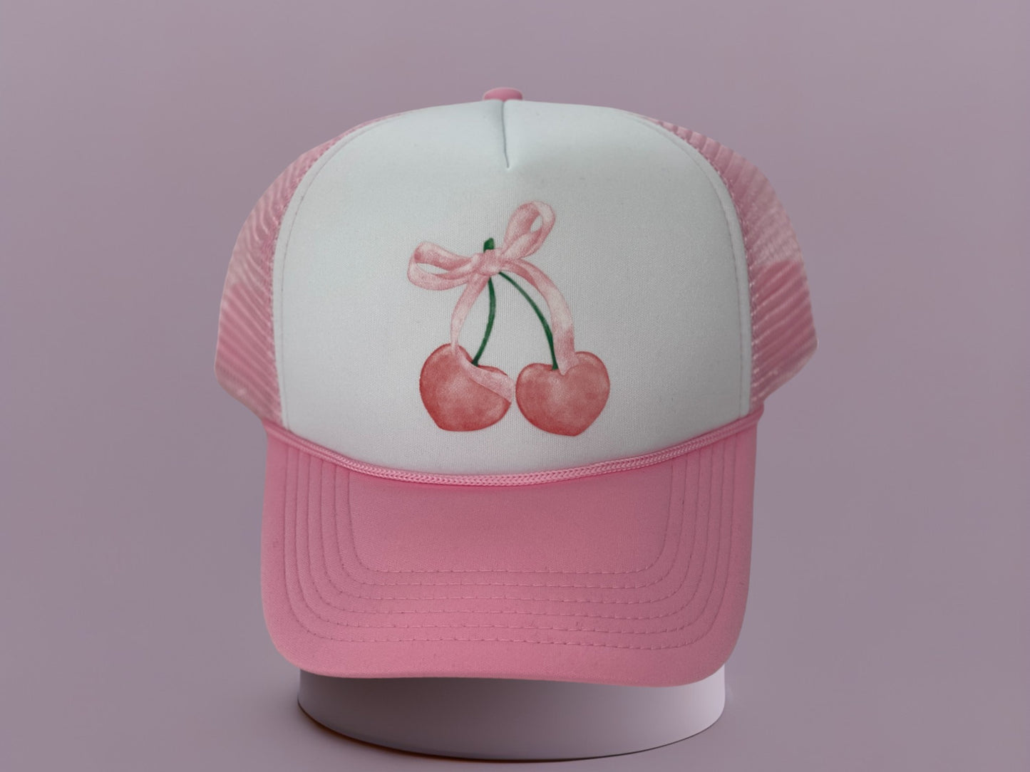 Coquette Cherry Trucker Hat Hats Tea Shirt Shoppe