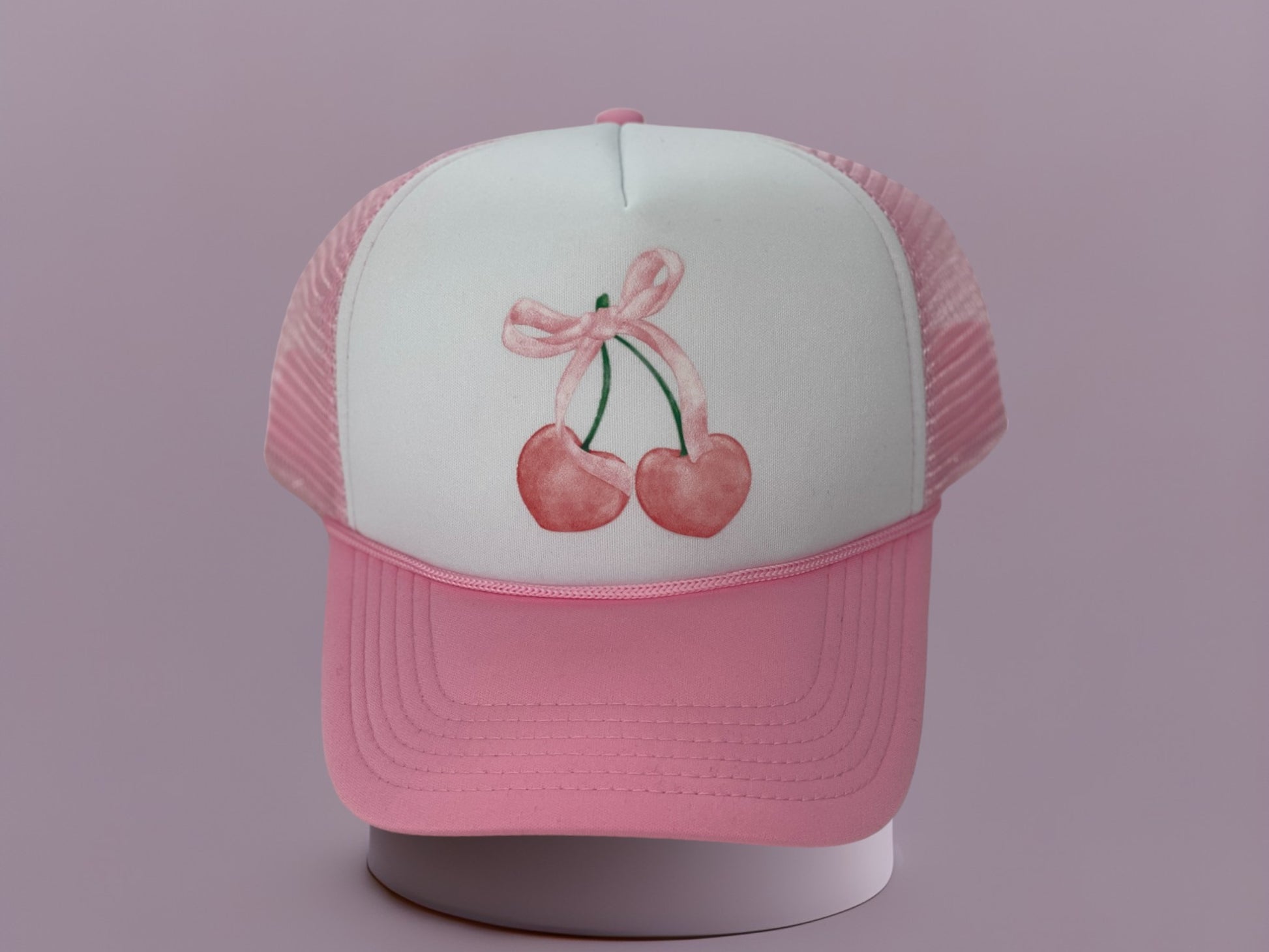 Coquette Cherry Trucker Hat Hats Tea Shirt Shoppe