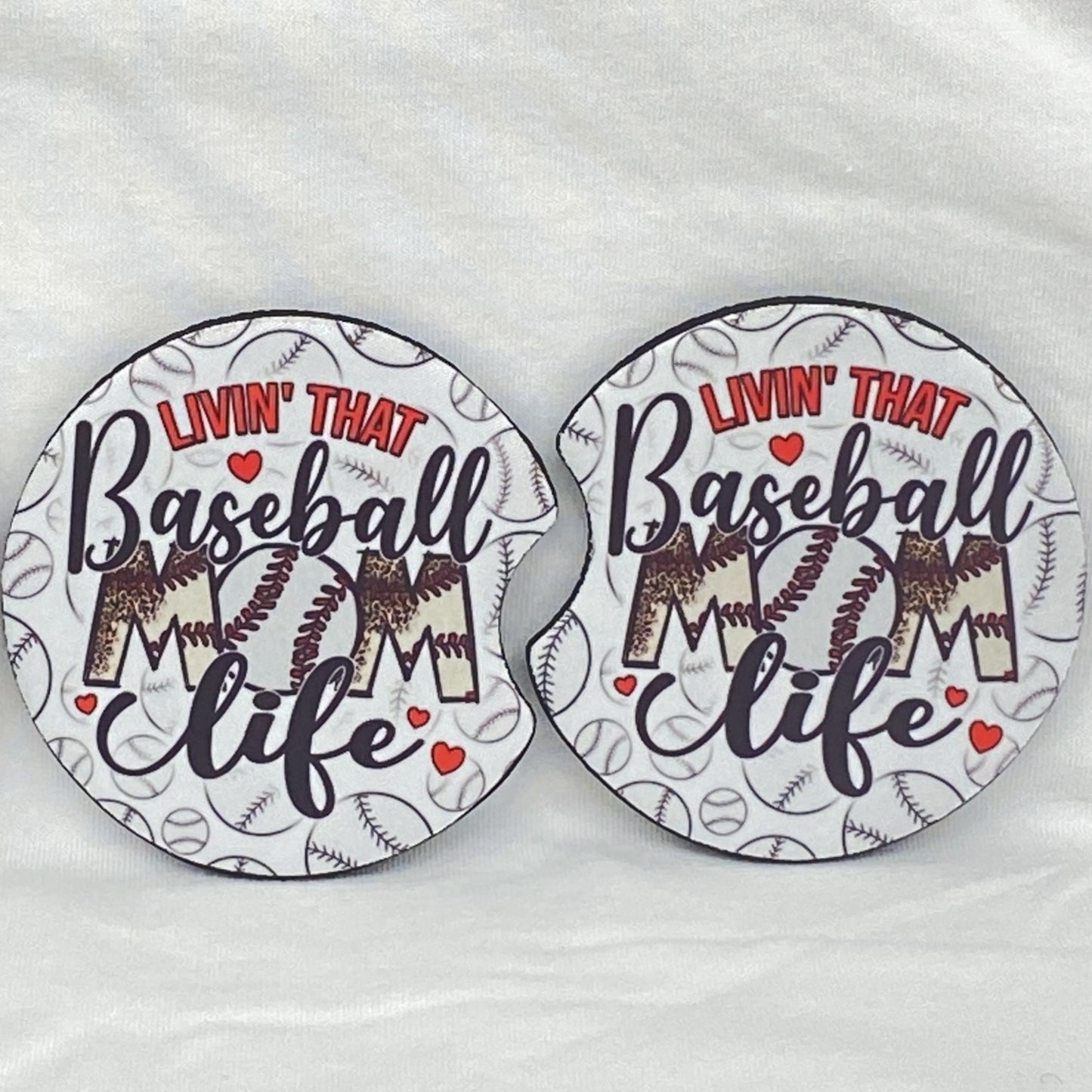 Livin' That Baseball Mom Life Car Coaster Tea Shirt Shoppe Wholesale