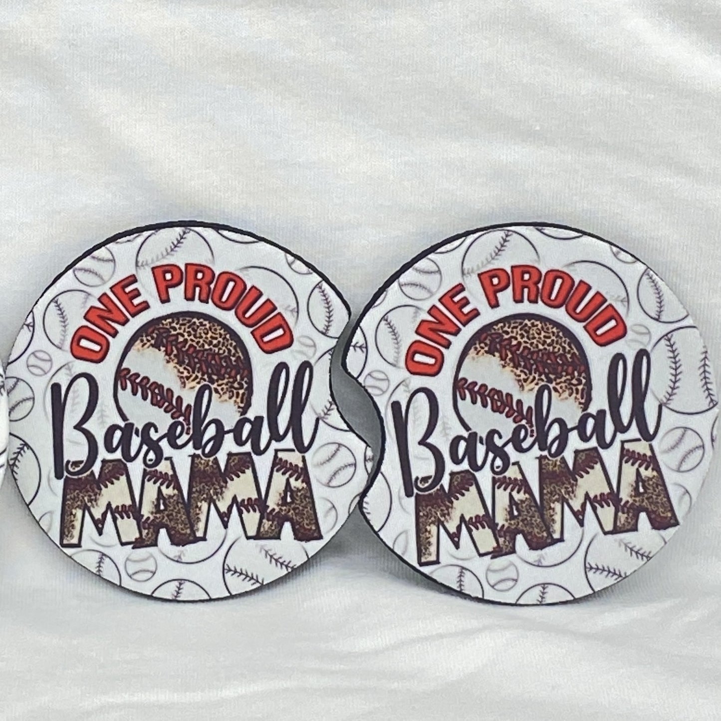 One Proud Baseball Mama Car Coaster Tea Shirt Shoppe Wholesale