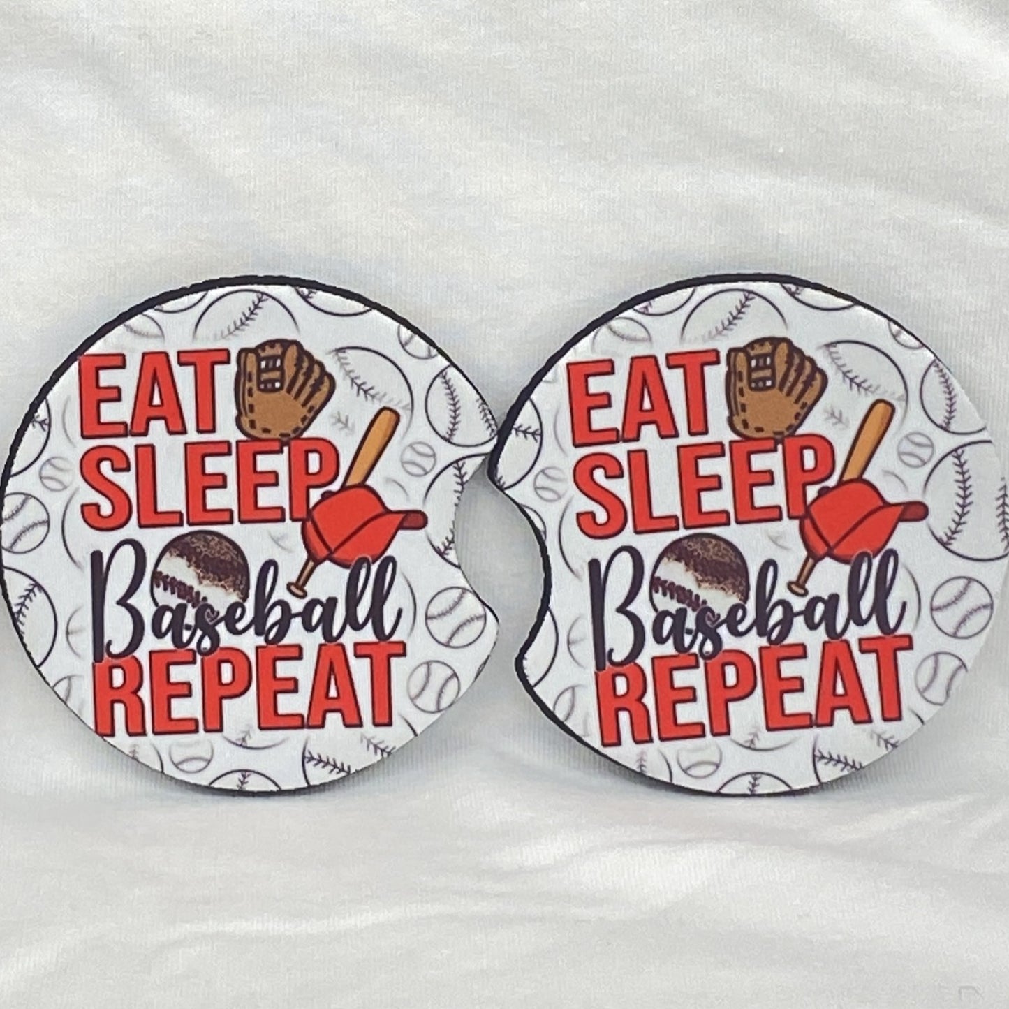 Eat Sleep Baseball Repeat Car Coaster Tea Shirt Shoppe Wholesale