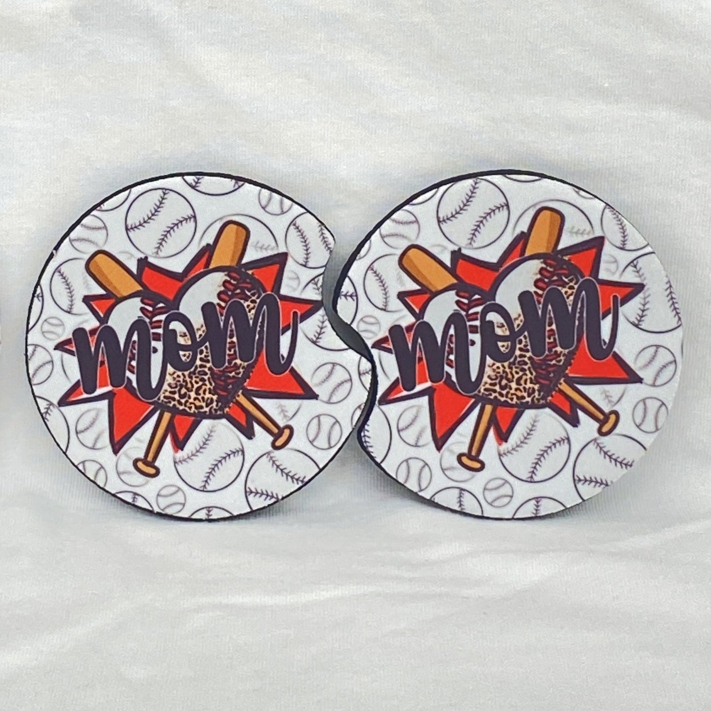 Baseball Mom Heart Car Coaster Tea Shirt Shoppe Wholesale
