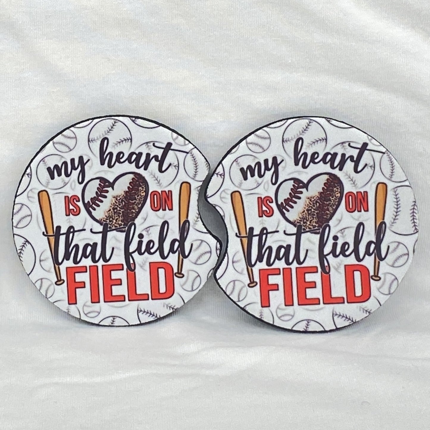 My Heart Is On That Field Car Coaster Tea Shirt Shoppe Wholesale