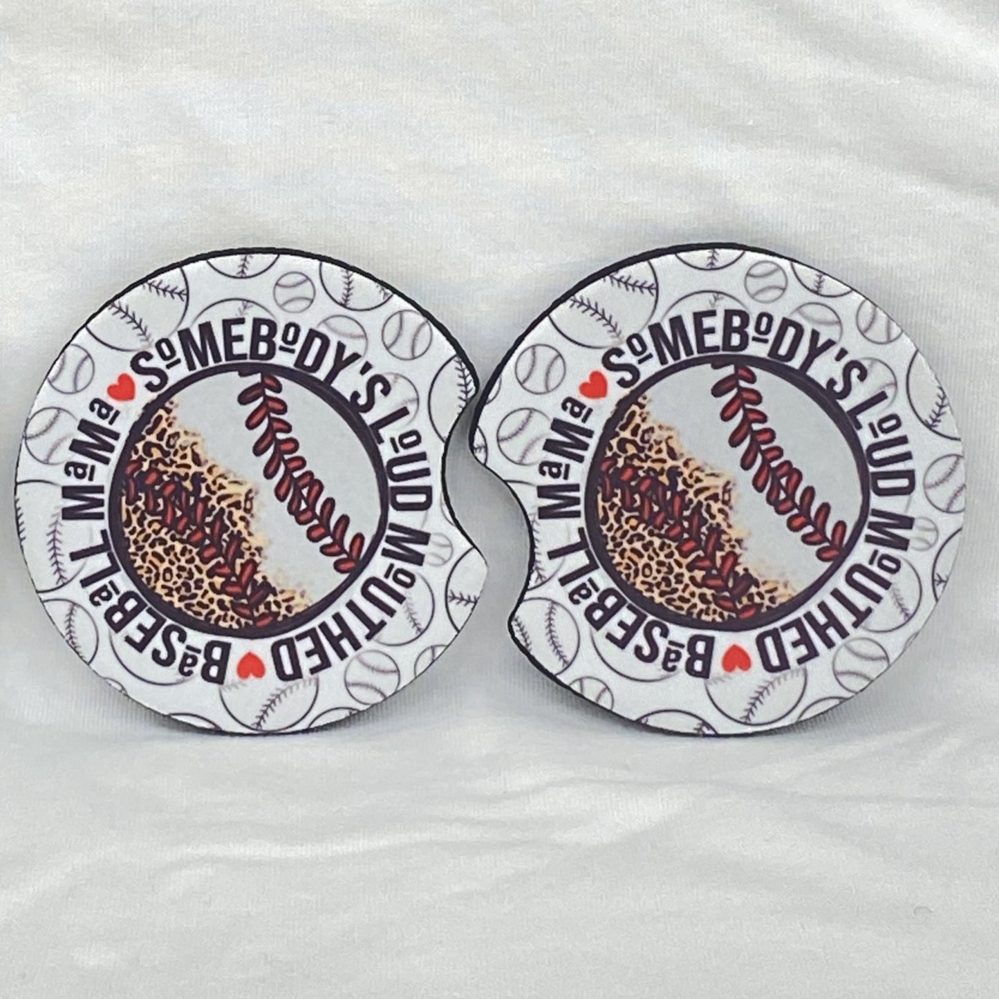 Somebody's Loud Mouth Baseball Mama Car Coaster Tea Shirt Shoppe Wholesale