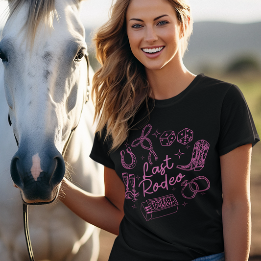 Last Rodeo Graphic Tee T-shirt Tea Shirt Shoppe S Black