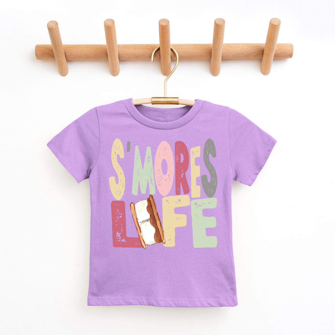S'more Life Girl Youth & Toddler Tee Youth Graphic Tee Tea Shirt Shoppe 2T Lavender