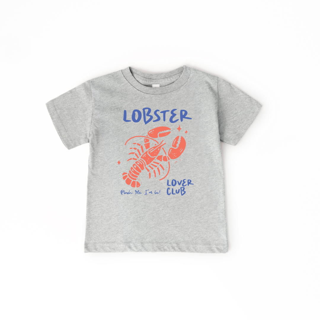 Lobster Lover Toddler/Youth Graphic Tee Youth Graphic Tee Tea Shirt Shoppe 2T Heather Grey
