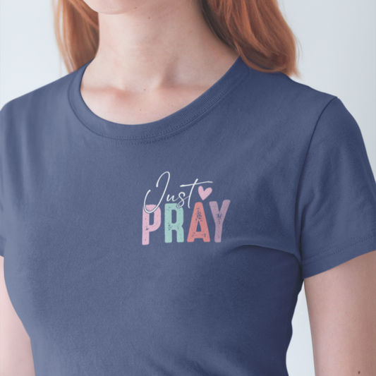 Living the Prayers Graphic Tee T-shirt Tea Shirt Shoppe S Metro Blue