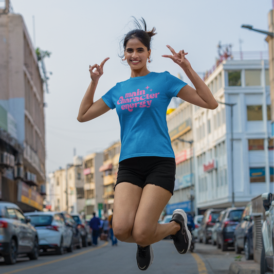 Main Character Graphic Tee T-shirt Tea Shirt Shoppe YS Sapphire