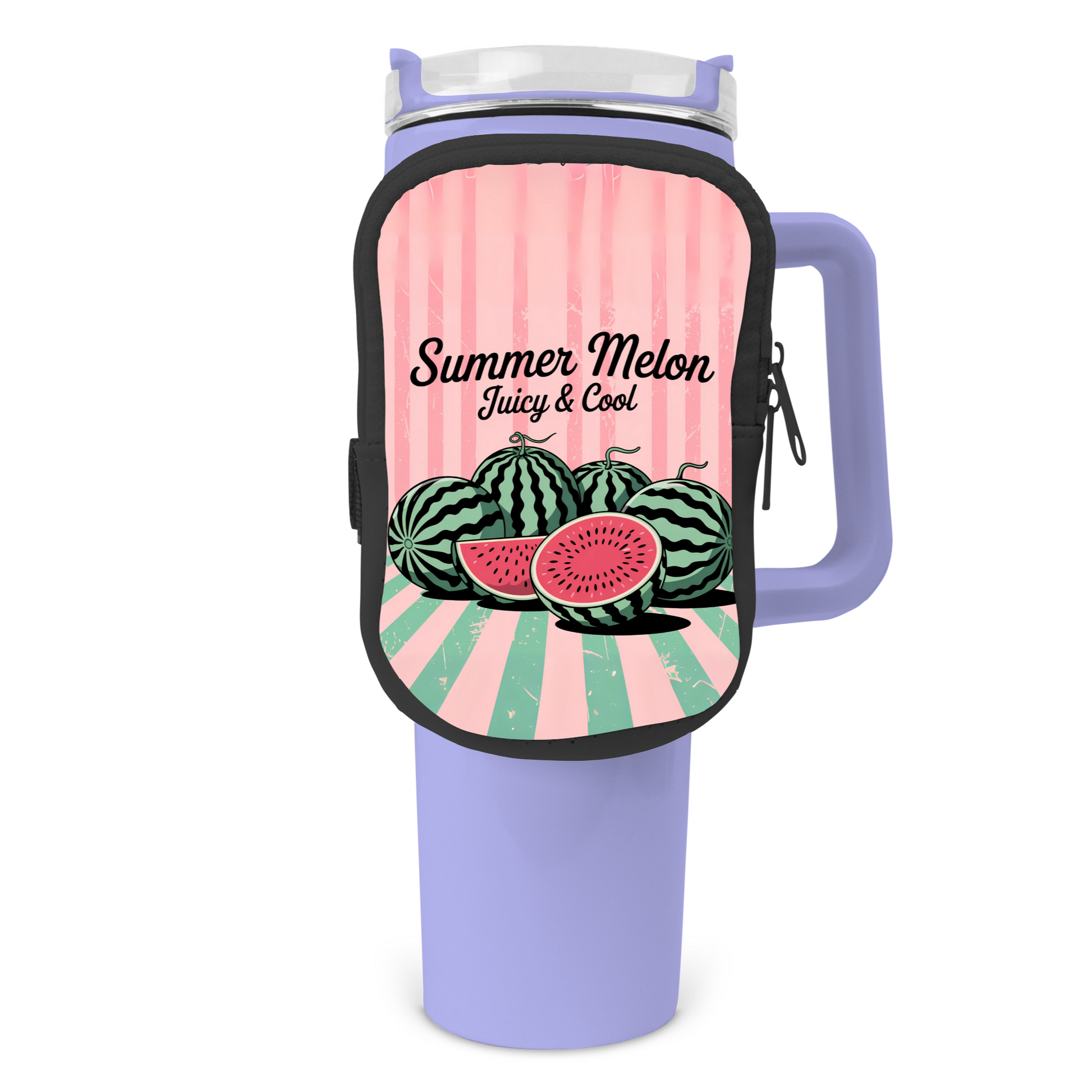 Melon Moods Zippered Pouch/Bag For 40oz Tumbler Tumbler Tea-Shirt Shoppe