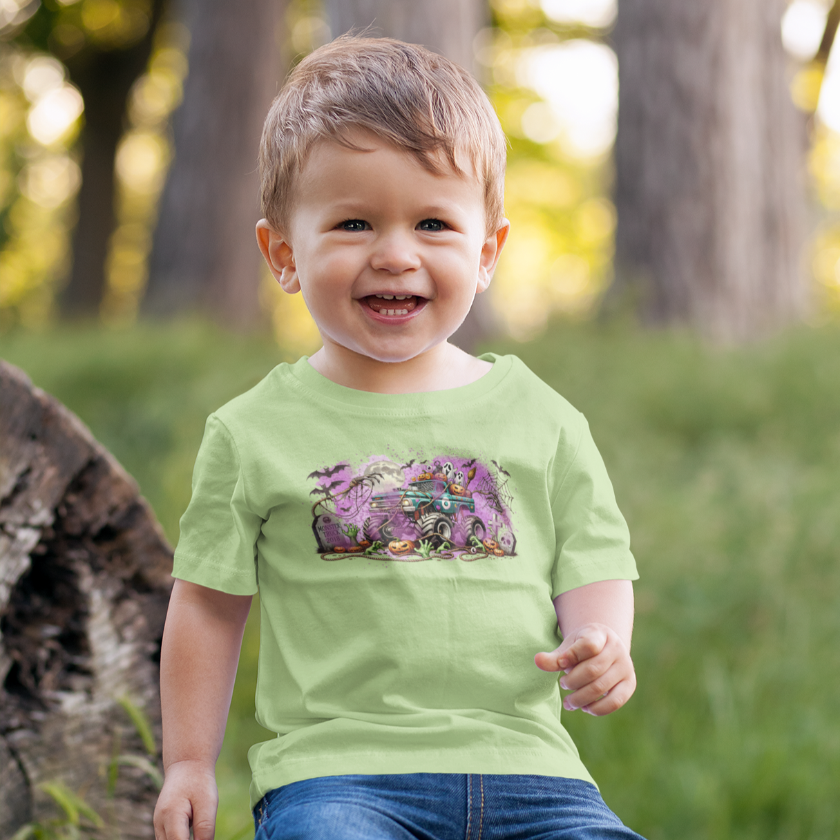 Monster Mash-Up Youth & Toddler Graphic Tee Youth Graphic Tee Tea Shirt Shoppe 2T Key Lime