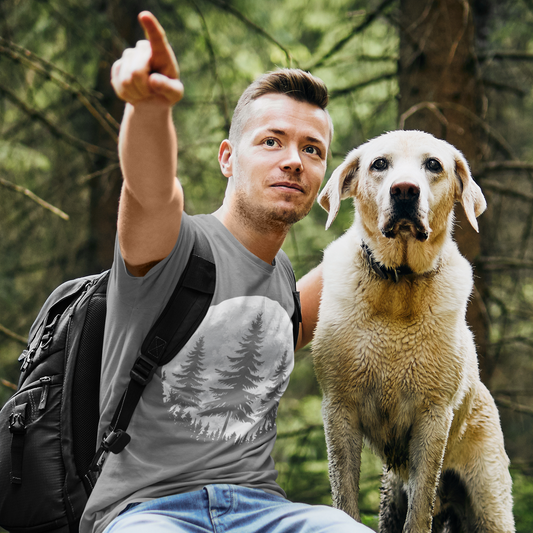 Wilderness Watcher Graphic Tee T-shirt Tea Shirt Shoppe S Charcoal