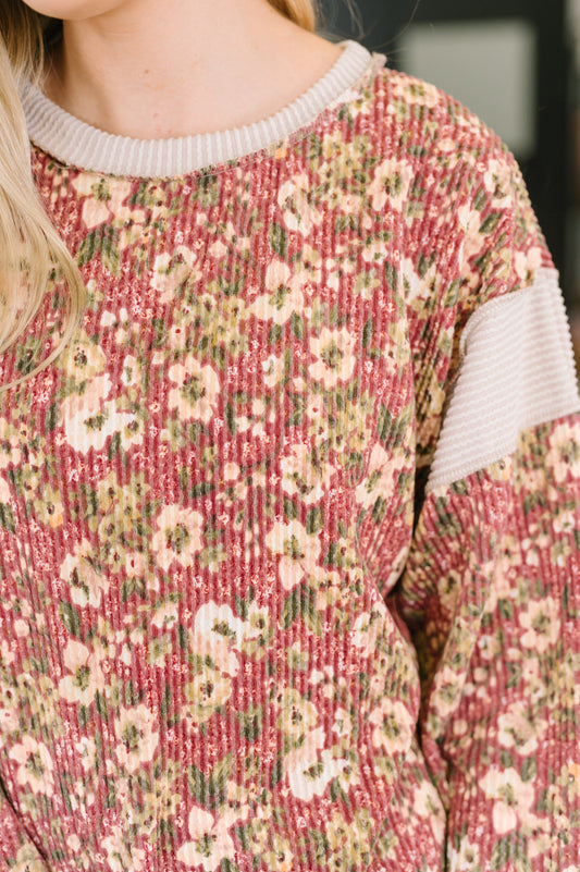 Most Alive I've Ever Been Textured Top in ribbed knit – alternate view 2