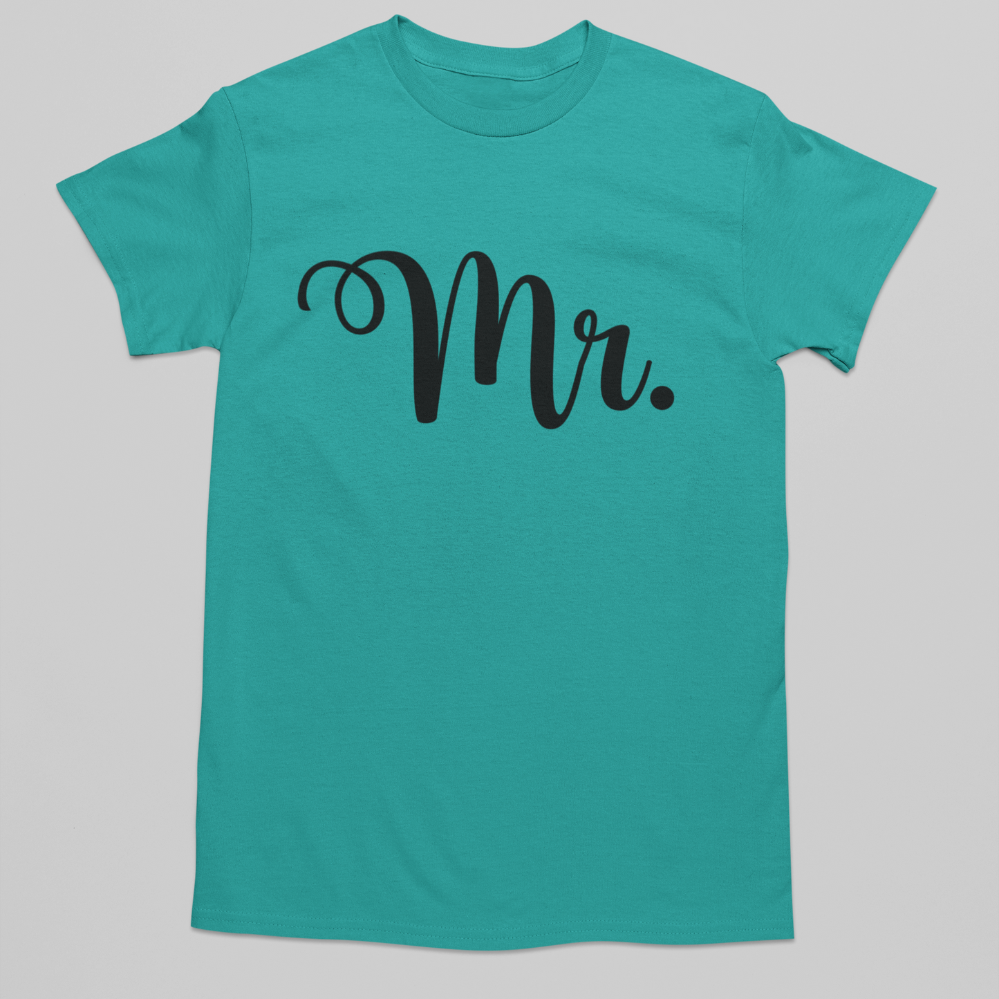 Mr. & Mrs. Classic Graphic Tee T-shirt Tea Shirt Shoppe S Mens Jade Dome